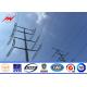 Round Power Distribution Steel Transmission Poles 220KV 12M Power Line Pole