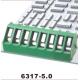250V Voltage Rating PA66 Terminal Block Plastic/Metal Construction