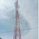Sst Angular 10meter Telecommunication Steel Tower Galvanized With Aviation Light