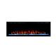 1500w Adjustable Thermostat Indoor Electric Fireplace with Modern Decor LED Fire Flame