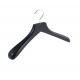 Five star hotel deluxe Black Painted Wooden coat Hanger with  wide shoulder