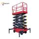 Powder Painting Mobile Car Scissor Lift 19 Ft Electric Powered