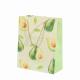 Eco Friendly Avocado Printed Paper Gift Bags Promotional Paper Shopping Bags Bulk