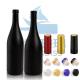 Custom Black Matte Glass Olive Oil Bottle with Lid 500ml 750ml 1L Durable and Stylish