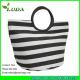 LUDA cute beach tote bags striped paper straw hobo bag handbags
