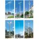 18meters Q235 galvanized polygon auto lift street high mast lighting pole with LED lights