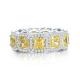 Deluxe Yellow Gemstone Wedding And Engagement Rings For Party
