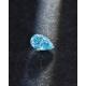 IGI Certified Fancy Vivid Blue Synthetic CVD Diamond Pear Shape 3.64ct
