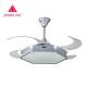 EMC Fast Speed 42 Dimmable Retractable Ceiling Fan Light With Collapsible Blades