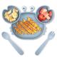 Heatproof Dinner silicone plate set Multipurpose Shatterproof