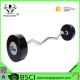 Rubber Covering Fitness Equipment Barbells With Chromed Steel Handle