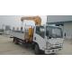 Variable Capacity Truck Mounted Crane isuzu 4T 5T telescopic crane boom lorry vehicle for sale