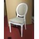 Restaurant  Wedding Dining Chairs Round Back Solid Wooden Material