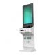 Touchscreen Government Kiosk Totem Lcd Display With Keyboard Printer