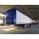 Loading Unloading Personalized Box Semi Trailer With Pullable Fabric Sides