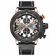Mens Leather Strap Versatile Watches Pin Buckle Alloy Case Chronos Sport Watch