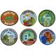 120D Cotton Woven Environmental Patches Hook And Loop Backing