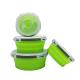 Leakproof Microwavable Collapsible Silicone Bento Lunch Box