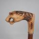 Finely Craft Antique Wooden Umbrella Handle Animal Design With No Burrs