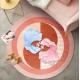 Pink Cartoon Fish And Abstract Animal Pattern Carpet Living Room / Hotel Carpet