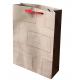 Luxury Craft Paper Carrier Bag 180gsm Satin Ribbon For Garment