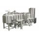 Electric Heating 4 Vessel Brewhouse 3000L Industrial Beer Plant With PLC Control