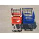 210L Mobile Plastic Folding Shopping Cart Anti - Bumper With Labor Saving Wheels