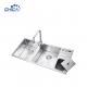 Handmade SUS304 stainless steel Kitchen Sinks Double Bowl kitchen Sinks