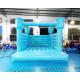 Blue 18OZ PVC Inflatable Jumping Castle Wedding Bounce House