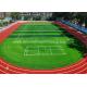 FIFA Artificial Sports Grass / Synthetic Infill Grass Lawn For Football Field 100 * 100cm