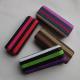 Fashionable glasses cases with striped design leather