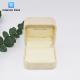 Flip Small Jewelry Packaging Boxes Polyurethane Flocking Cloth Clamshell Jewelry Box