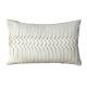 Ivory Faux Silk Decorative Pillows For Sofa , Handmade Waist Bed Throw Pillows