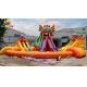 Giant Inflatable Play Park With Slide For Outdoor Event customized color
