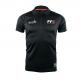 Black Wicking Breathable Polyester Mesh Pique Club Team Shirt for Sportswear Needs