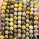 Gemstone Polished 6mm 8mm Yellow Howlite Beads For Crafts Making