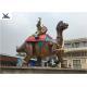 Weather Resistant Life Size Fiberglass Statues Tail Movement For Exhibition