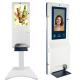 Floor stand Digital Signage Screen Lcd 21.5 Inch with Auto Measuring Temperature Hand Sanitizer Kiosk
