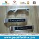 Top Quality Silver Plating Surface Promotional Bottle Opener w/Black Logo Printing