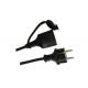 VDE AC European Power Cord Waterproof 3 Core Rubber Plug Cable For Industry Equipment