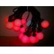 Outdoor Red LED Globe Ball String Lights