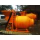 300L Engineering Construction Machinery Small Mobile Shelf Load Streel Drum Concrete Mixer