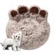 Manufacture Hot Sale Nice Quality Pet Winter Soft Warm Heating Nest Round Donut Pet Bed For Dog Cat