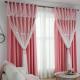 100% Polyester White Cotton Gauze Curtains Sheer Floral Embroidered Fabric