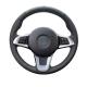 Modern Black Genuine Leather Steering Wheel Cover for BMW Z4 E89 2009-2016 Easy to Install