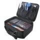 Adjustable Dividers Nylon Cosmetic Organizer Travel Case With Mirror