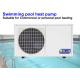 White / Grey Color Swimming Pool Heat Pump , Small Air Source Heat Pump