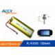 102055 3.7v lithium polymer battery with 1200mAh battery for bluetooth karaoke microphone, game machine