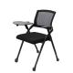 Office Upholstered Foldable Training Chair with Mesh Writing Pad and Tablet Arm
