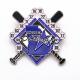 Dye Black Metal Sports Trading Pins Iron Soft Enamel Glitter Safety Pins